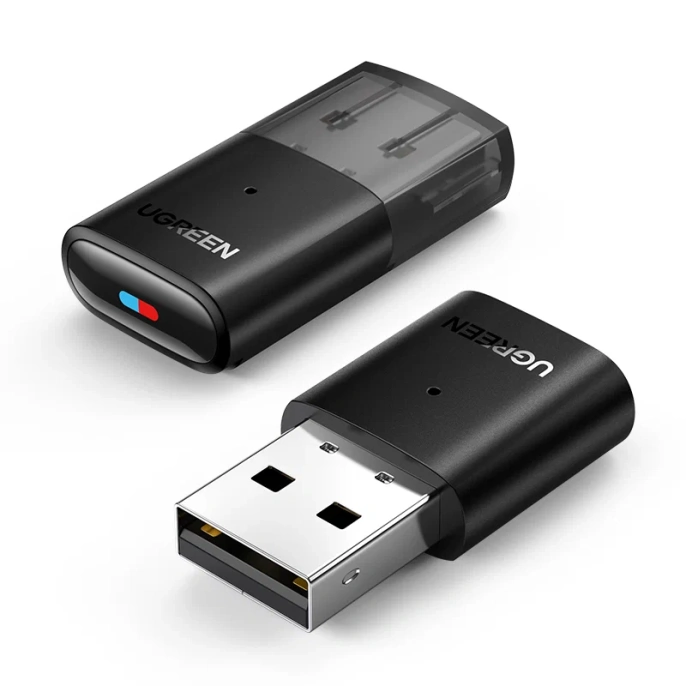 Аудиоадаптер UGREEN CM408 10928 USB2.0 Bluetooth Transmitter 5.0 для PS4 Pro, Nintendo Switch. Цвет: черный