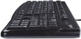 Клавиатура Logitech K120 for Business |920-002522| черная, офисная, 104 клавиши, защита от воды, USB 1,5м, brown box, 021419