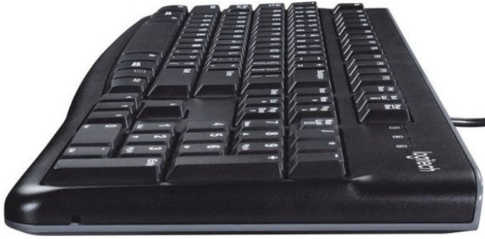 Клавиатура Logitech K120 for Business |920-002522| черная, офисная, 104 клавиши, защита от воды, USB 1,5м, brown box, 021419