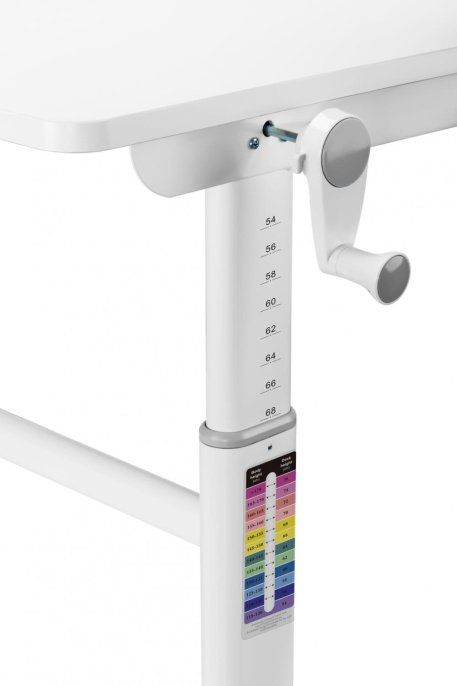 Стол письменный Cactus CS-KD-PK, с регулировкой высоты, МДФ, розовый