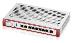 Межсетевой экран Zyxel USG FLEX 200HP, Rack, 1xRJ-45: 1/2.5G LAN/WAN , 1xRJ-45: 1/2.5G PoE+ LAN/WAN , 6xRJ-45: 1G LAN/WAN , 1xUSB3.0, AP Controller 8/40 , Device HA, в комплекте с Entry Defense Pa