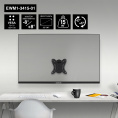 Кронштейн для монитора ExeGate EWM1-3415-01 EX297368RUS  13-34", 1 монитор, настенный, наклон -8-8°, цвет черный