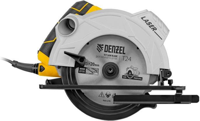 Циркулярная пила дисковая Denzel CS-185 1500Вт ручная D диска.:185мм 27303