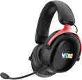 Гарнитура игровая Acer Nitro OHR401,  для компьютера и игровых консолей, мониторные,  Bluetooth/радио/3,5 мм, черный [zl.hdsee.00h]