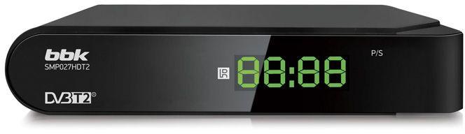 Ресивер DVB-T2 BBK SMP027HDT2,  черный