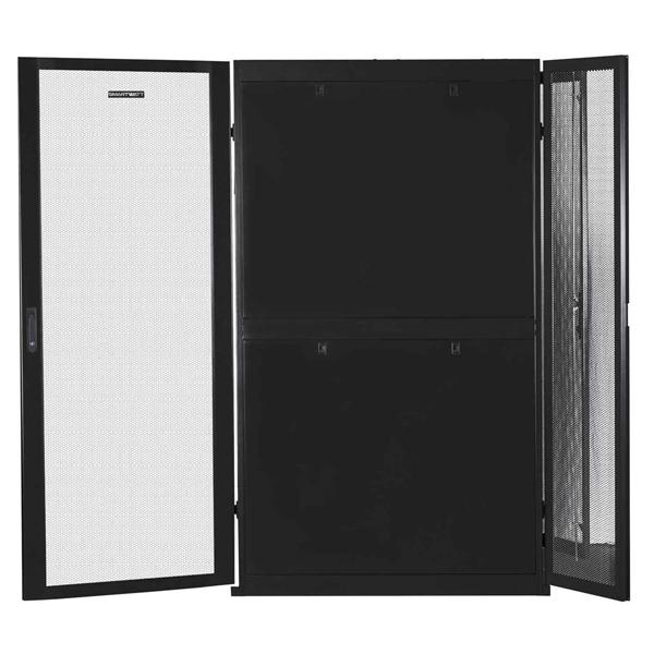 Серверный шкаф SMARTWATT Серверный шкаф Rack S-Series 42U 800x1200мм, двери с перфорацией, боковые панели 4шт и ролики в комплекте, черный 4512020620016 (IRS42812)