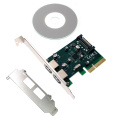 Espada Контроллер PCI-E, USB 3.2 Gen2 2xUSB-A PCIeU2AGen2 45996