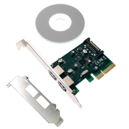 Espada Контроллер PCI-E, USB 3.2 Gen2 2xUSB-A PCIeU2AGen2 45996