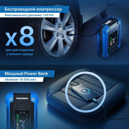 Автомобильный компрессор TrendVision Start Compressor PRO шланг 0.2м