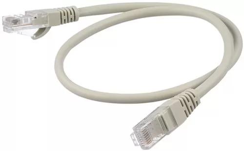 Патч-корд GoPower RJ-45 m -RJ-45 m 0.5м кат.5е ПВХ 26AWG серый в пакете 1/250