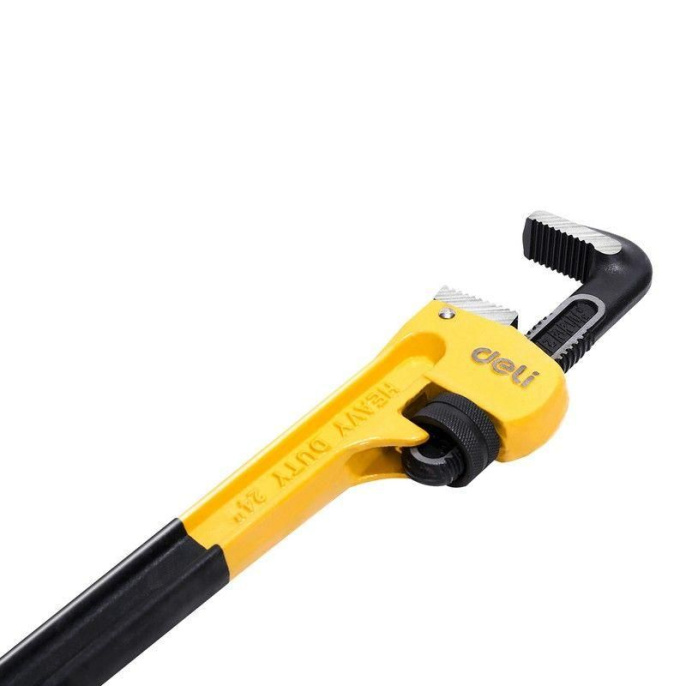 Трубный ключ Стиллсона Deli DL2536 800мм, максимальное открытие 102мм, Cr-Mo + углеродистая сталь