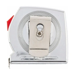 Рулетка 2 м x 13 мм Chrom MATRIX хромированный корпус 31032