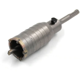 Сверло корончатое по бетону 40 мм, YG8C + переходник SDS-Plus 22х110 мм KUBIS 07-02-3401