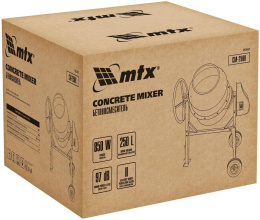 Бетономешалка MTX СМ-250К электрич. бар.:250л г.р.:165л 850Вт (95487)