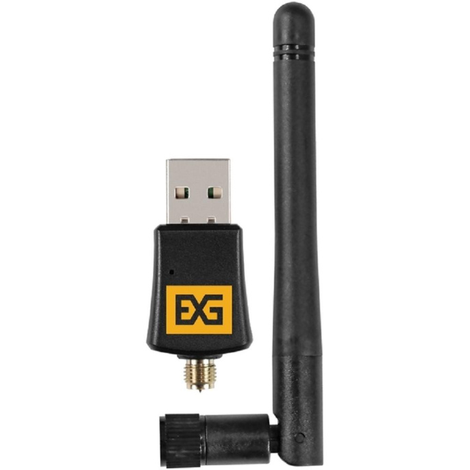 Exegate EX299657RUS Сетевой адаптер Wi-Fi 5 двухдиапазонный ExeGate EX-W5-T2U Plus-AC650 Wi-Fi AC a/b/g/n/ac , чипсет Realtek8811, 2.4 ГГц до 200 Мбит/с + 5 ГГц до 433 Мбит/с, внешняя съемная 2dBi а