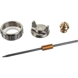 Ремкомплект 4 предмета сопло 1.5 мм; игла; форсунка; зажим сопла для краскораспылителя MATRIX 57382