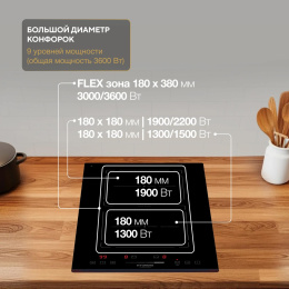Индукционная варочная поверхность Hyundai HHI 3756 BG черный