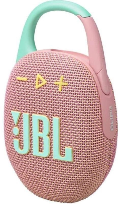 Колонка порт. JBL Clip 5 розовый 7W Mono BT 10м 1400mAh (15763845)