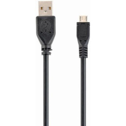 Filum Кабель USB 2.0 Pro, 1.8 м., черный, 2A, разъемы: USB A male- USB micro B male, пакет. [FL-CPro-U2-AM-microBM-1.8M] 894183