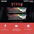 Оперативная память DDR5 16Gb KiTof2 PC-48000 6000MHz Patriot Viper Venom RGB PVVR516G600C36K CL36-36-36-76
