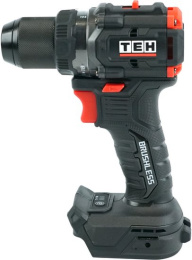 Дрель-шуруповерт TEH TDBL720-2B (напряжение: 20 В, обороты: 0-500/2100 об/мин, крутящий момент: 70нм, быстрозажимной патрон: 13 мм, в комплекте: крюк для ремня, комплектация: 2 шт акб 2 ач, зу, кейс stack)