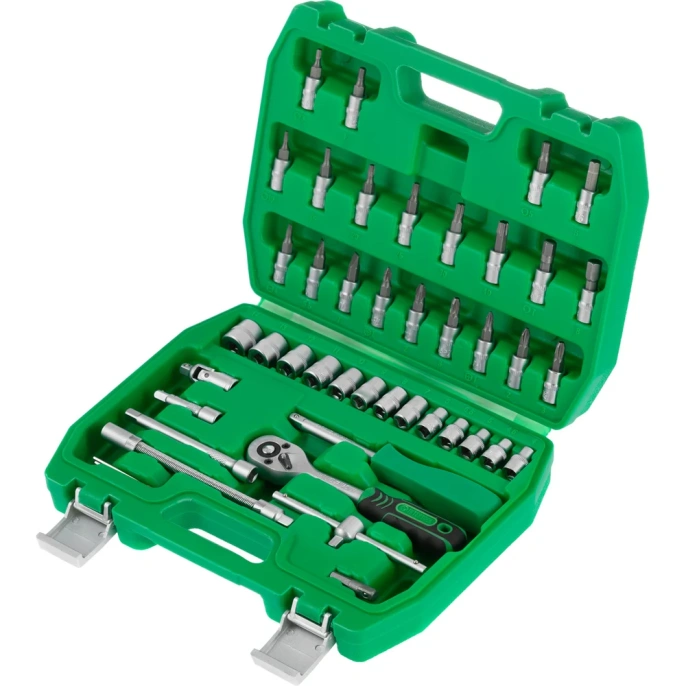 Набор инструментов INTERTOOL 46 шт, 1/4", Cr-V  ET-6046 ET-6046SP