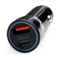 Автомобильный адаптер Ergolux Elx-ca01-c02 1usb+1type c, 12в, 5v/3а, led, черный, коробка 15106