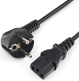 Шнур Power Cube кабель питания, разъем: Schuko евровилка - IEC 320 C13, длина 3 м., сечение 3x1.00, 16А, медь+ ПВХ, с заземлением, Россия, цвет черный