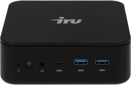 Неттоп IRU Planio 325 Ryzen 5 3500U 2.1 8Gb SSD256Gb Vega 8 без ОС GbitEth WiFi BT 65W черный RUS 2180213