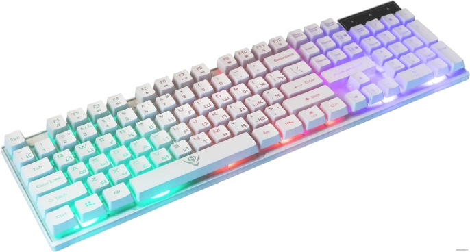 Клавиатура KG-23U WHITE Nakatomi Gaming - игровая с RGB-подсветкой, USB, белая
