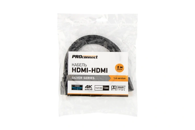 Proconnect 17-6204-8 Кабель HDMI - HDMI 1.4, 2м, Silver