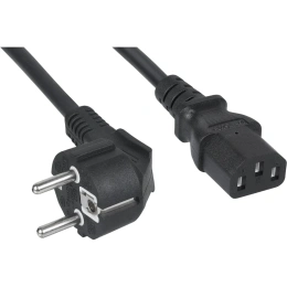 Cabeus PC-186-VDE-1.0-1.2M Кабель питания компьютера (Schuko+C13) (3x1.0), 1.2 м