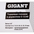 Торцевые головки в держателе 9 шт.: 5-13 мм Gigant G-11140