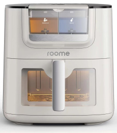 Аэрофритюрница roome Air Fry AF-ZE7226-A Белый Емкость 7 л, высокая мощность 1700 Вт, интеллектуальная система микрогидратации и пополнения запасов масла, съемный контейнер для масла и (AF-ZE7226-A White)