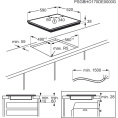 Встраиваемые электрические панели ELECTROLUX/ Электрическая, 59x52 см, стеклокерамика, 3 конфорки, сенсорное управление, независимая, черная EHF6232FOK
