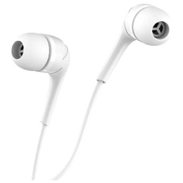 HOCO M40/ Наушники + микрофон/ Многофункциональная кнопка/ 1.2м/ 3.5 mm jack/ White