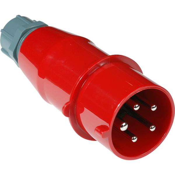 Вилка электрическая кабельная IEC 309 трехфазная 32A 380V LANMASTER LAN-IEC-309-32A3P/M