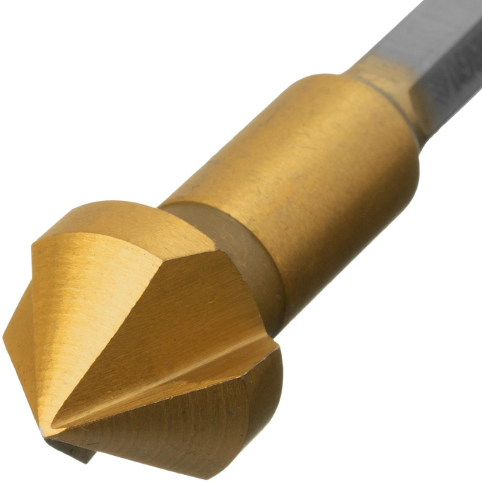 Зенкер DENZEL 72308,  по дереву/металлу/пластику,  цилиндрический,  1шт