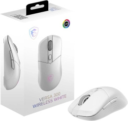 Мышь беспроводная MSI VERSA 300 W MS-8ZBD, игровая, Bluetooth/Радио, оптическая, USB, 8000dpi, белый [s12-4301440-cla]