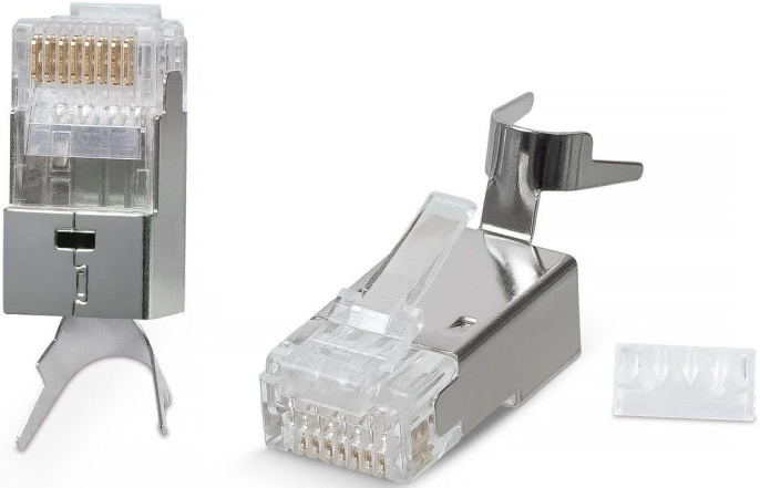 Коннектор RJ45 8P8C Cat.6a, 7, 7а Cabeus 8P8C-SH-C7(1.5)-TWP экранированный