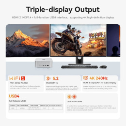 Мини-компьютер BEELINK Ryzen 7 H255 BL/SER9/255/32G/1TB/ Space Gray