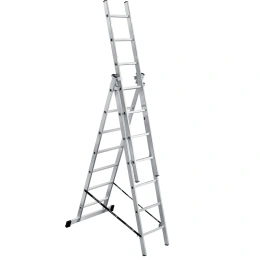 Алюминиевая трехсекционная лестница Perilla Ufuk Pro 3х7 ступеней 411307