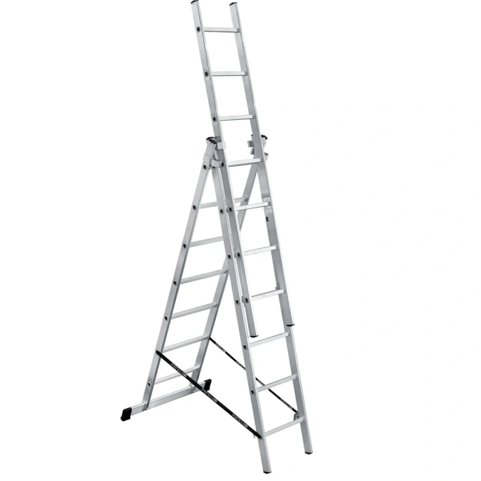 Алюминиевая трехсекционная лестница Perilla Ufuk Pro 3х7 ступеней 411307