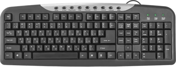 Defender HM-830 USB Клавиатура проводная черная, 45830