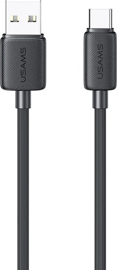 Кабель Usams US-SJ688 Type-C 3A Striped Data Cable-KY Series 1m Черный (SJ688USB01)