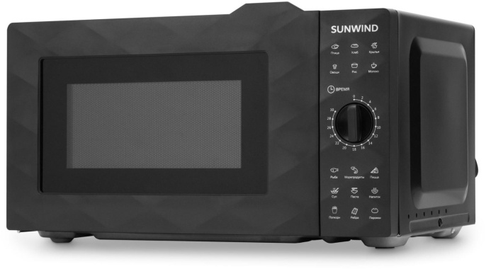 Микроволновая печь SunWind SUN-MW002, 700Вт, 20л, черный
