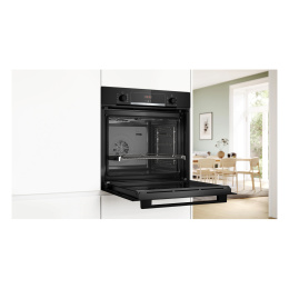 Духовой шкаф электрический Bosch Serie 4 HBA534EB3,  71л,  дверца с 2 стеклами,  черный