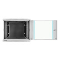 Шкаф телекоммуникационный 19" настенный 9U ExeGate EC-WM-9U.450.G.GREY (19”, 9U, 600x450x500mm (ШхГхВ), передняя дверь закаленное стекло, съемные боковые панели, пыле- и влагозащита IP23, светло-серый RAL 7035) EX298601RUS