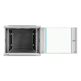Шкаф телекоммуникационный 19" настенный 9U ExeGate EC-WM-9U.450.G.GREY (19”, 9U, 600x450x500mm (ШхГхВ), передняя дверь закаленное стекло, съемные боковые панели, пыле- и влагозащита IP23, светло-серый RAL 7035) EX298601RUS