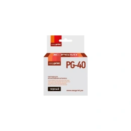 Картридж EasyPrint (PG-40/PG 40/PG40/40) для Canon PIXMA iP2200, 2500, 2600, 6210D, MP140, 210, 450, MX310, черный IC-PG40
